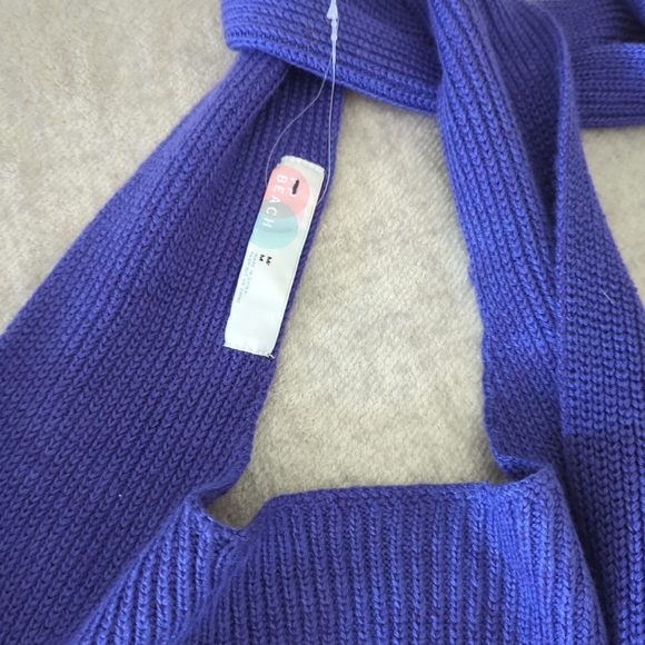 Free People Beach  Orchid Convertible Sweater Tank Size Medium Purple Nwot - Picture 10 of 12